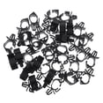 thumbnail image 1 of GOOHOCHY 50 clips para sujetar cables de coche, clips para arnés de cables, funda para gestión de cables, organizador de cables para coche, clips negros para cables, soporte para cables automotriz., 1 of 8