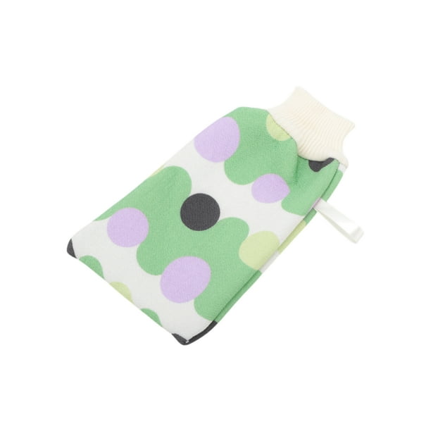 Toalla de baño de guantes de doble cara Unique Bargains para baño 5.59"x9.45" 1 Pc Verde
