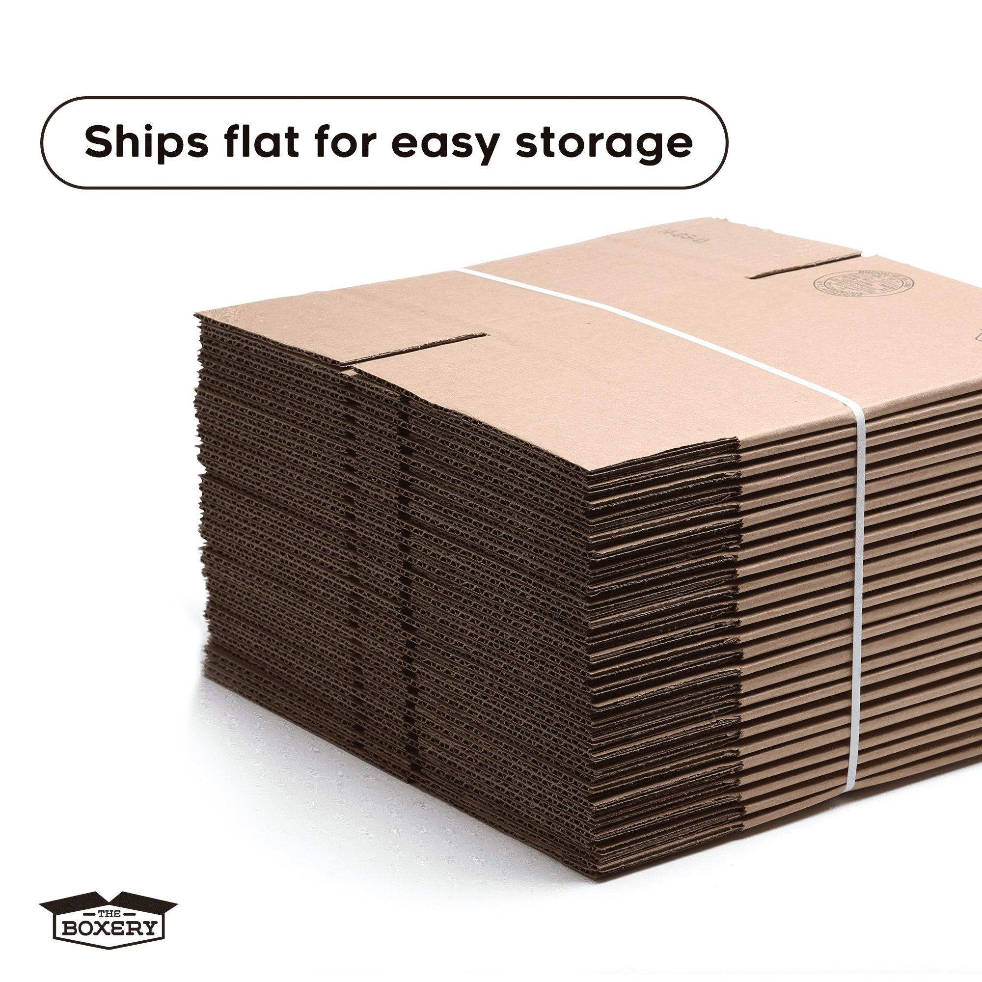 The Boxery Foldable Single Wall Standard Universal Moving Boxes, 7 in x 5 in x 5 in, 100 Count