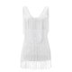thumbnail image 1 of Sexys Elegant Party Tassels Dress Deep V Neck Backless Sleeveless Tassels Sexys Dress For EveningWhite2XL, 1 of 2