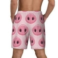 thumbnail image 4 of Uemuo Pig Nose Pattern Mens Swim Trunks Quick Dry Board Shorts with Mesh Lining, Stretch Beach Shorts Quick Dry No-Chafing Board Shorts-Small, 4 of 9