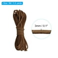 thumbnail image 2 of Uxcell 5.5 Yards x 3mm Faux Suede Leather Cord String for Bracelet Necklace Beading, Red Brown, 2 of 7