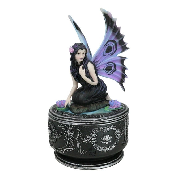 Fantasy Water Nymph Naiad Gothic Fairy Fae Secret Elemental Jewelry Box