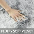 thumbnail image 5 of Soft Fluffy Area Rugs for Bedroom, 2 x 3 Feet Fluffy Shag Plush Shaggy Rug for Girls Kids Baby Teen Dorm Home Decor Aesthetic, Nursery for Living Room Christmas Decor (Light Gray), 5 of 7