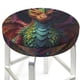 thumbnail image 3 of Balery Whimsical Dragon Color Cool Fundas de asiento para taburete de bar redondo de tela de terciopelo ajustables que protegen de arañazos y manchas para sillas de 14 a 17 pulgadas.-13 inch, 3 of 7