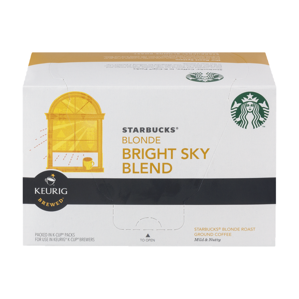 Starbucks Blonde Bright Sky Blend Coffee K-cups, 10 CT (Pack of 6) by Starbucks