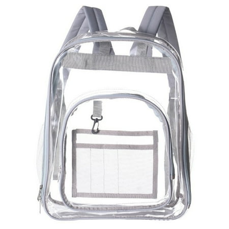 

JOKAPY 17 Clear Backpack Water Resistant Transparent Backpack Large Capacity Bookbag School Bag With Adjustable Straps For School， Work， Stadium， Security Travel， College