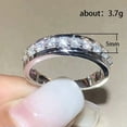 thumbnail image 2 of K-KED Luxury Women Cubic Zirconia Rings 925 Silver Filled Delicate Jewelry Size 6-10-6, 2 of 6