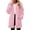 Pink1, variant on Ovzne Women's Hooded Fleece Jacket Full Zip Up Long Sleeve Mid-Length Warm Winter Coat with Pockets Relaxed Fit,Purple Jackets for Women