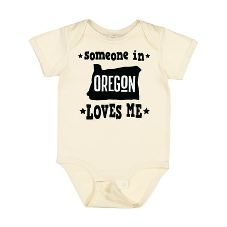 

Inktastic Someone in Oregon Loves Me Gift Boys or Girls Baby Bodysuit