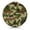 White-3, variant on Round Meditation Cushion, 22" Dutch Velvet Floor Pillow with PP Cotton Filling for Yoga, Zen, Reading, and Floor Seating, Camouflage Print
