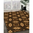 thumbnail image 3 of Ahgly Company Machine Washable Indoor Round Transitional Night Red Area Rugs, 8' Round, 3 of 7