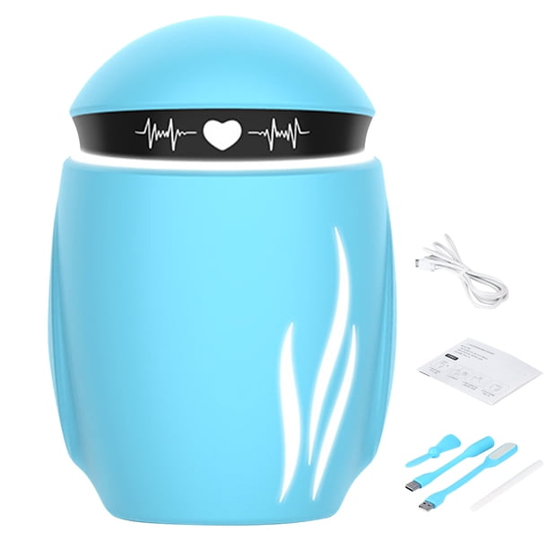 Humidificador de aire 350ml USB Mini difusor de aerosol 2W Humidificador de mesa de luz para oficina en casa, azul cielo Kearding HA002855-03B