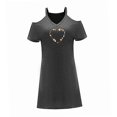 thumbnail image 4 of Vestido de mujer con hombros descubiertos, disfraz de primavera, vestido informal para vacaciones, uso diario , xxl, 4 of 7