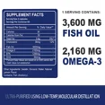 thumbnail image 7 of Nature's Live Omega 3 Fish Oil 120 Capsules Joint Support 1296 mg EPA & 864mg DHA, 7 of 7
