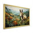 thumbnail image 2 of Designart "Horizon of Countryside Donkey VI" Animals Framed Wall Art Decor - Modern Farmhouse Grey Donkey Hallway Framed Wall Art Decor, 2 of 6