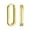 Gold-Tone, variant on Bling Jewelry Womens Minimalist CZ Hoop Earrings in Gold-Plated Sterling Silver