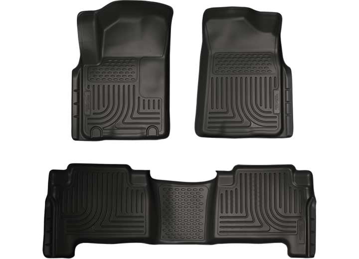 14-18 QX80 Husky Liners Front & 2nd Seat Floor Liners Fits 11-13 QX56 18 Armada 98613