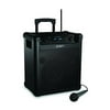 ION Audio Block Rocker (iPA76A) | Portable Bluetooth Speaker with Mic, Radio, and Wheels & Handle for Transport