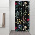 thumbnail image 3 of Colorful Peony and Wildflower Curtain – Watercolor Artistic Botanical Print for Bright Bathroom Look, 3 of 5