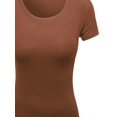 thumbnail image 3 of FashionOutfit Women's Basic Solid Scoop Neck Various Color Short Sleeve, 3 of 3