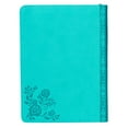 thumbnail image 2 of Christian Art Gifts Classic Handy-sized Journal Strength and Dignity Proverbs 31 Woman Bible Verse Inspirational Scripture Notebook w/Ribbon, Faux Leather Flexcover 240 Ruled Pages, 5.7" x 7", Teal, 2 of 6