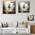 thumbnail image 4 of Designart "Minimalistic Black And White Yoga Asana I" Yoga Floater Framed Wall Art Prints, 4 of 5