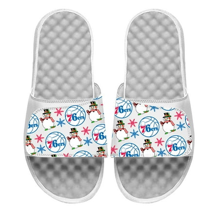

Men s ISlide White Philadelphia 76ers Holiday Pattern Slide Sandals