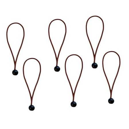 

6pcs/set 15cm Durable Ball Cords Travel Luggage Ties Rope Coffee