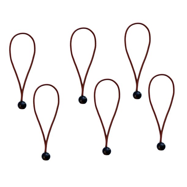 6pcs 3mm 15cm Bola Cuerda Bungee para toldo de servicio shamjiam Pelota Bungee Rope 6 "