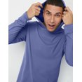 thumbnail image 4 of Hanes Men's T-Shirt Hoodie Garment Dyed Cotton Long Sleeve Jersey Tee sz S-3XL, 4 of 5
