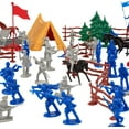 thumbnail image 3 of Civil War Army Men Toy Soldier Action Figures - 100+ Pieces, 24 Unique Sculpts - Includes Soldiers, Horses, Cannons, Terrain and More, 3 of 4