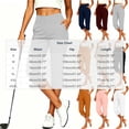 thumbnail image 3 of Golf Athletic Women High Waist Lightweight Stretch Capri Pants, Breathable Cropped Yoga Work Trousers with Storage Pockets Training Outdoor Travel Bottoms Wine XL(XL), 3 of 6