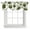 Green, variant on Tie Up Valances for Windows, Orange Marble Adjustable Valance Curtains Window Treatment for Living Room/Bedroom, Gold White Geometric Hexagon Modern Rod Pocket Kitchen Curtains & Drapes 42x12 Inch