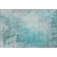 thumbnail image 2 of Addison Rugs Mayfield Washable Transitional Abstract Teal Rectangle Rug, 1'8" x 2'6", 2 of 5