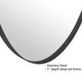 thumbnail image 2 of TEHOME Javell Oval Black Bathroom Mirror 20" x 30" Metal Framed Vanity, 2 of 7