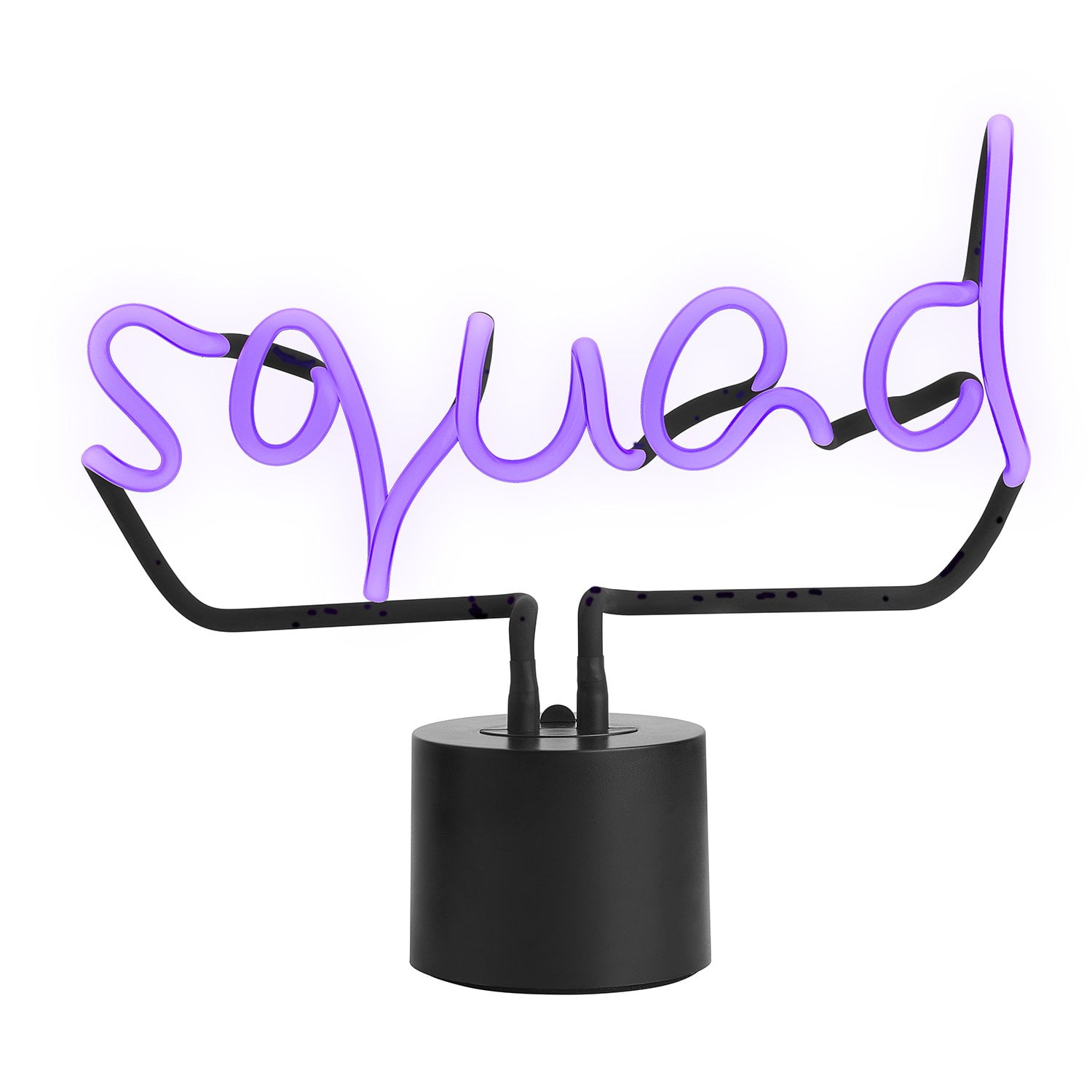 Amped & Co Squad Neon Desk Light, Real Neon, Purple, Large 11x12.2