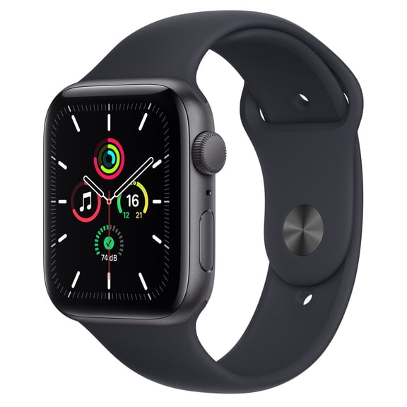 Pre-Owned Apple Watch 44 mm SE (GPS Cellular ) - Space Gray Aluminum Case with Black Sport Band (Fair)