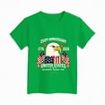 thumbnail image 4 of kpoplk Girls 4th of July Shirts American Flag Tees Kids Patriotic Independence Day Memorial Day Tops(Green,1-2 Y), 4 of 4