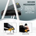 3 Step Ladder, Folding Step Stool for Adults with Handle, Lightweight