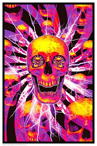 Joint Laminated Non-Flocked Blacklight Reactive Poster 24.5 x 36.5 inch