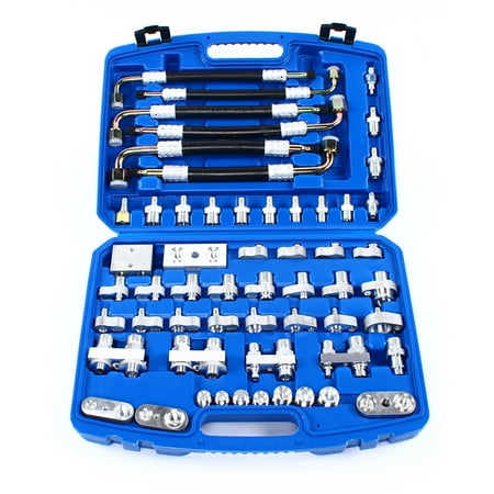 

Miumaeov 56PCS Air Conditioning Leak Detector Tester Tool Truck Auto A/C Compressor Repair Detection Tool