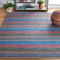 thumbnail image 2 of SAFAVIEH Kilim Leon Striped Cotton Area Rug, Orange/Green, 4' x 6', 2 of 9