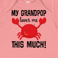 thumbnail image 4 of Inktastic My Grandpop Loves Me Crab Boys or Girls Baby Bodysuit, 4 of 5