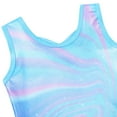 thumbnail image 4 of Girls Shiny Gymnastics Leotard One Piece Blue Ballet Dance Clothes, 4 of 5