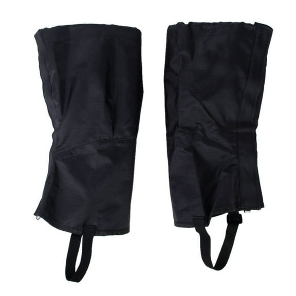 KONTONTY Snow Gaiters in Black, Nylon Material for Skiing, Hiking, Outdoor Winter Activities