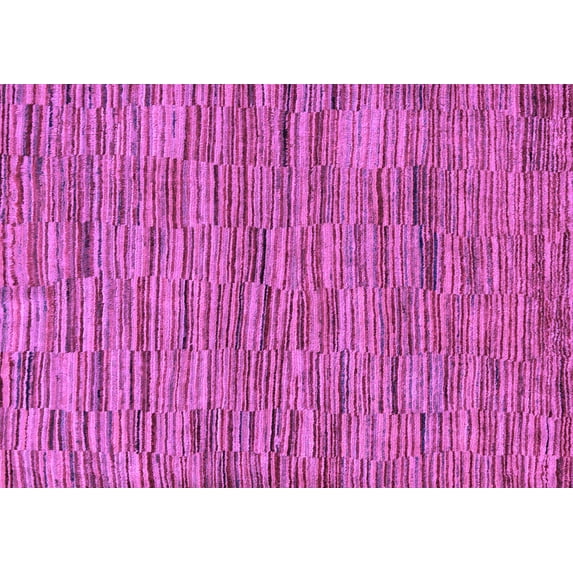 Ahgly Company Indoor Rectangle Abstract Purple Modern Area Rugs, 3' x 5'