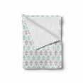 thumbnail image 2 of Fleur De Lis Soft Flannel Fleece Throw Blanket, Abstract Old Fashioned Lily Flowers Grunge Look Pastel Colors, Cozy Plush for Indoor and Outdoor Use, 70" x 90", Mint Green Lilac White, by Ambesonne, 2 of 6