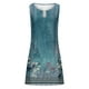 thumbnail image 4 of Vestido sin Mangas para Mujeres Vestido de Verano de Cuello Redondo Impreso, Poliéster de Tamaño Verdadero Diario Y Vestido de Fiesta, 4 of 4