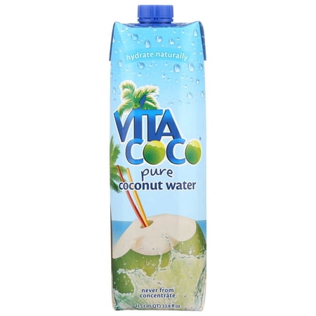 Vita Coco The Original Coconut Water, Nutrients & Electrolytes Rich, Pure, 33.8 fl oz Tetra-Pack Of 2